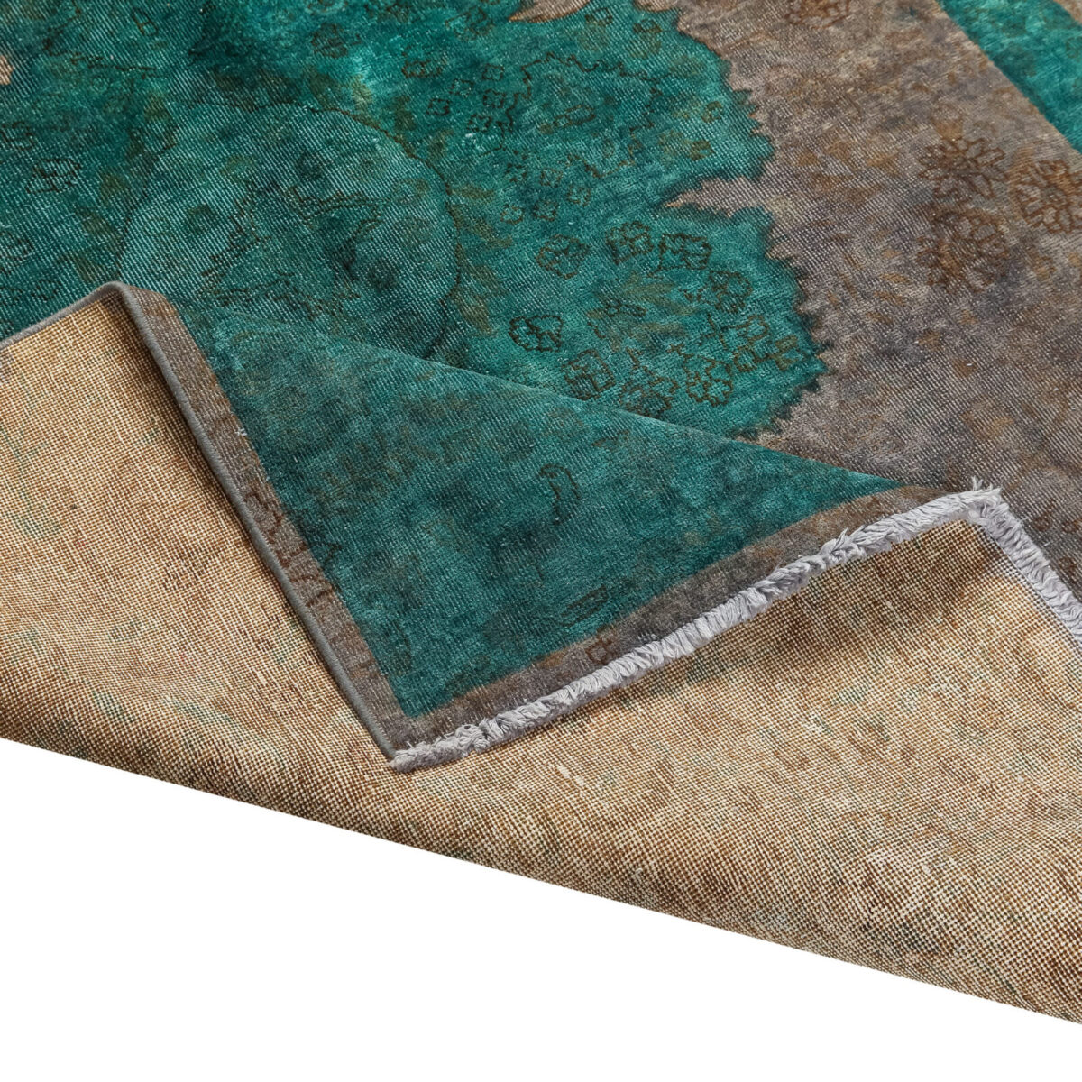 Florecimiento Esmeralda- Vintage Alfombra Verde