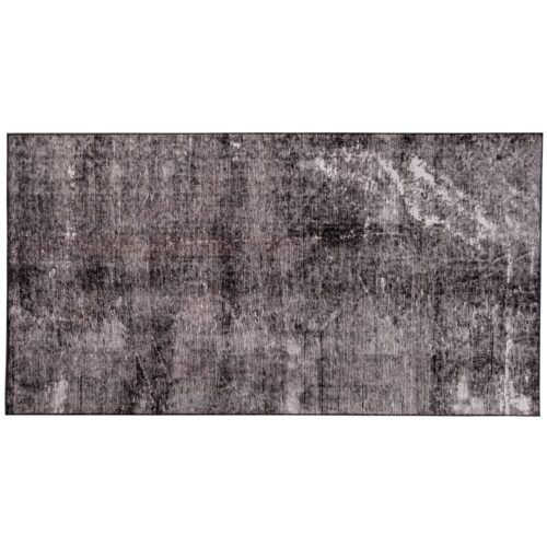 Líneas Sombrías - Alfombra de Pasillo Negra