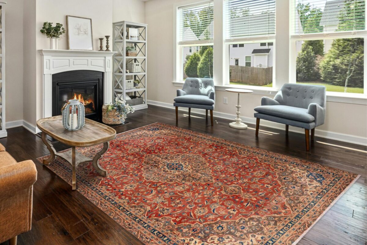 Elegancia Floral - Antique Alfombra de Flores