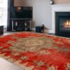 alfombra-antique-vintage-roja-ambiente