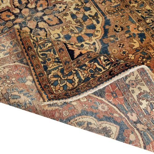 alfombra-persa-tradicional-antique-marrón-textura