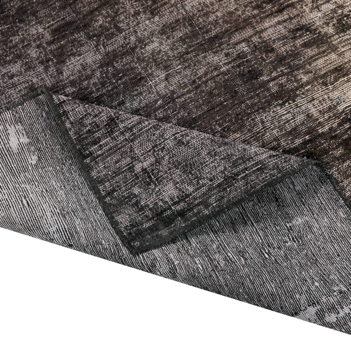 alfombra-vintage-envejecida-lisa-negra-textura