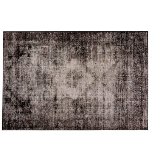 Neblina Vintage- Alfombra Negra Moderna