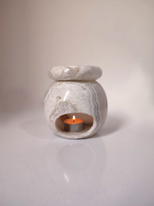 difusor-aroma-mármol-decorativo-yoga-relajante-gris-delante