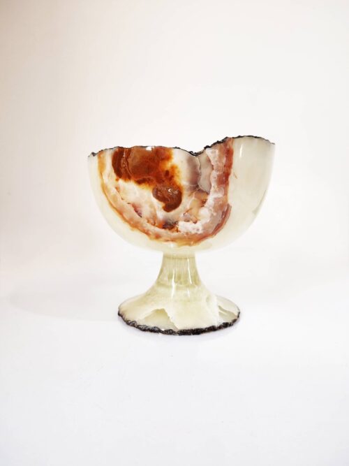 vaso-mármol-decorativo-lujo-deformado-crema-único