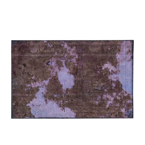 Alfombra Decorativa Envejecida Púrpura