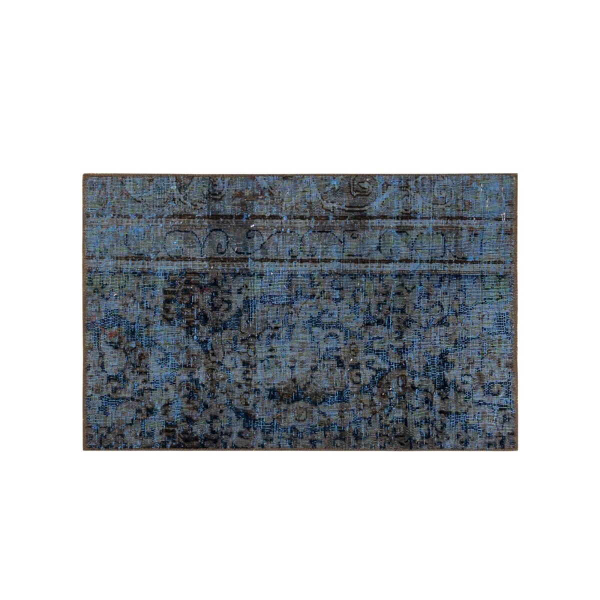 Alfombra Decorativa Envejecida Azul
