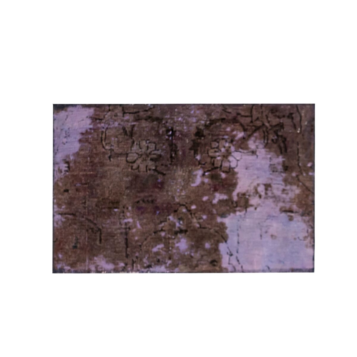 Alfombra Decorativa Envejecida Púrpura