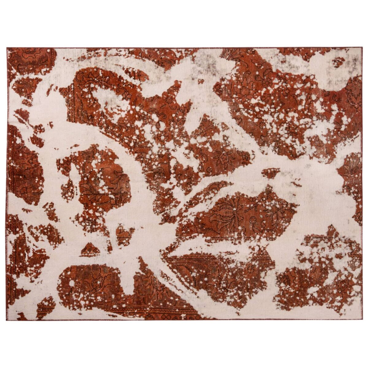 Cartografía Terracota - Alfombra Abstracta Marrón