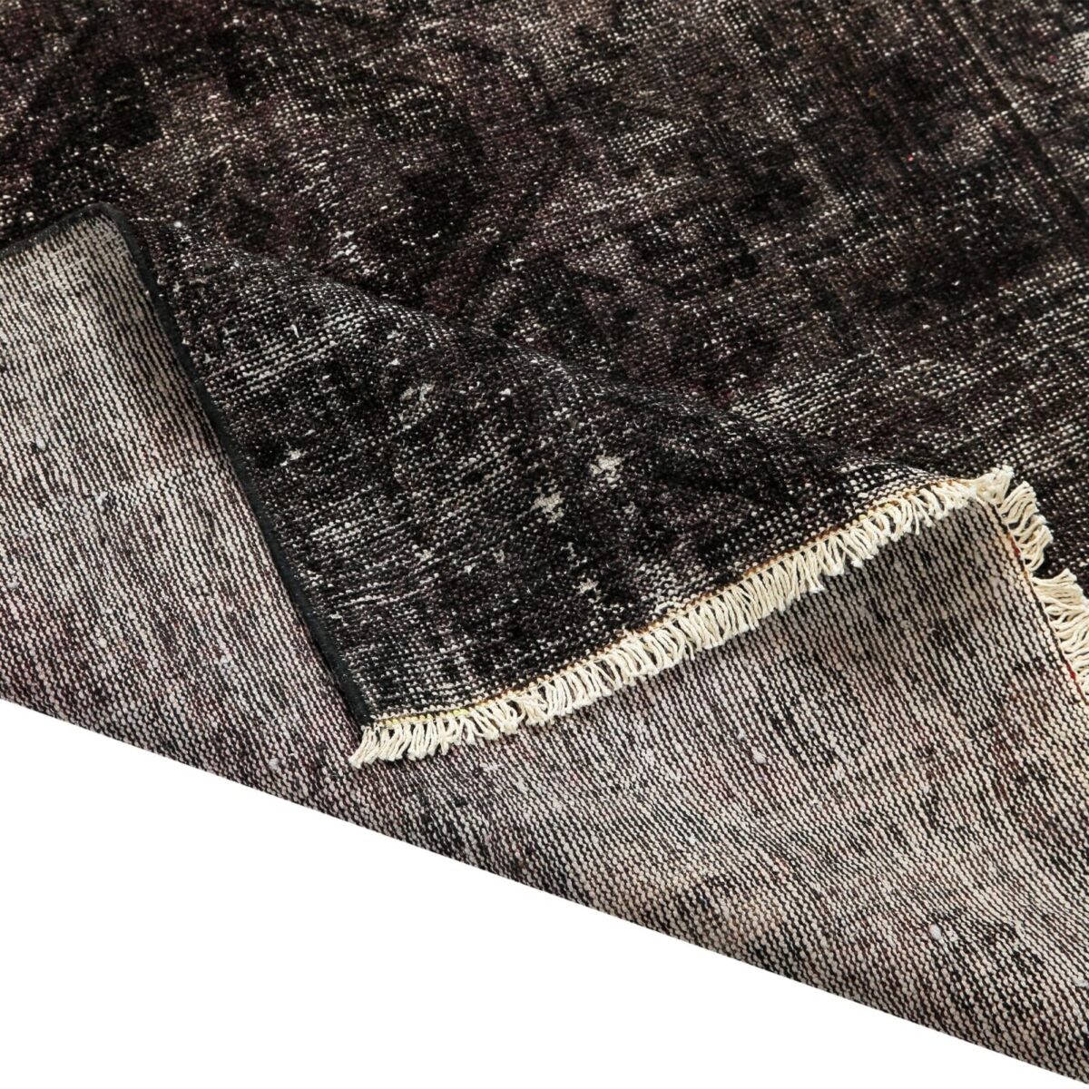Textura Industrial - Alfombra Vintage Clásico Negra