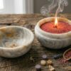 incienso marmol esferica wax vela luja Esfera Zen de Ónix