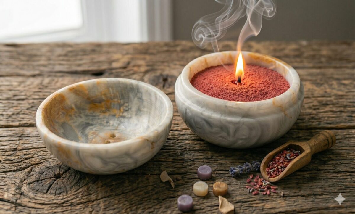 incienso marmol esferica wax vela luja Esfera Zen de Ónix