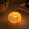 candelholder lit creme Portavela de Ámbar-Dorada