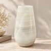 jarron onix verde Jarrón de Ónix Natural Marfil | Decoración Elegante