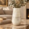jarron onix verde lujo Jarrón de Ónix Natural Marfil | Decoración Elegante